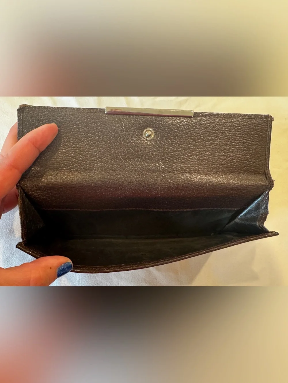 Authentic pre Loved Gucci Brown Monogram Continental Wallet.